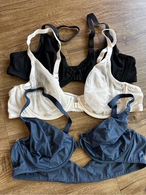 INLYRIC Sheer Bra Mesh Sexy See Through Bra Underwire Non Padded  set 3